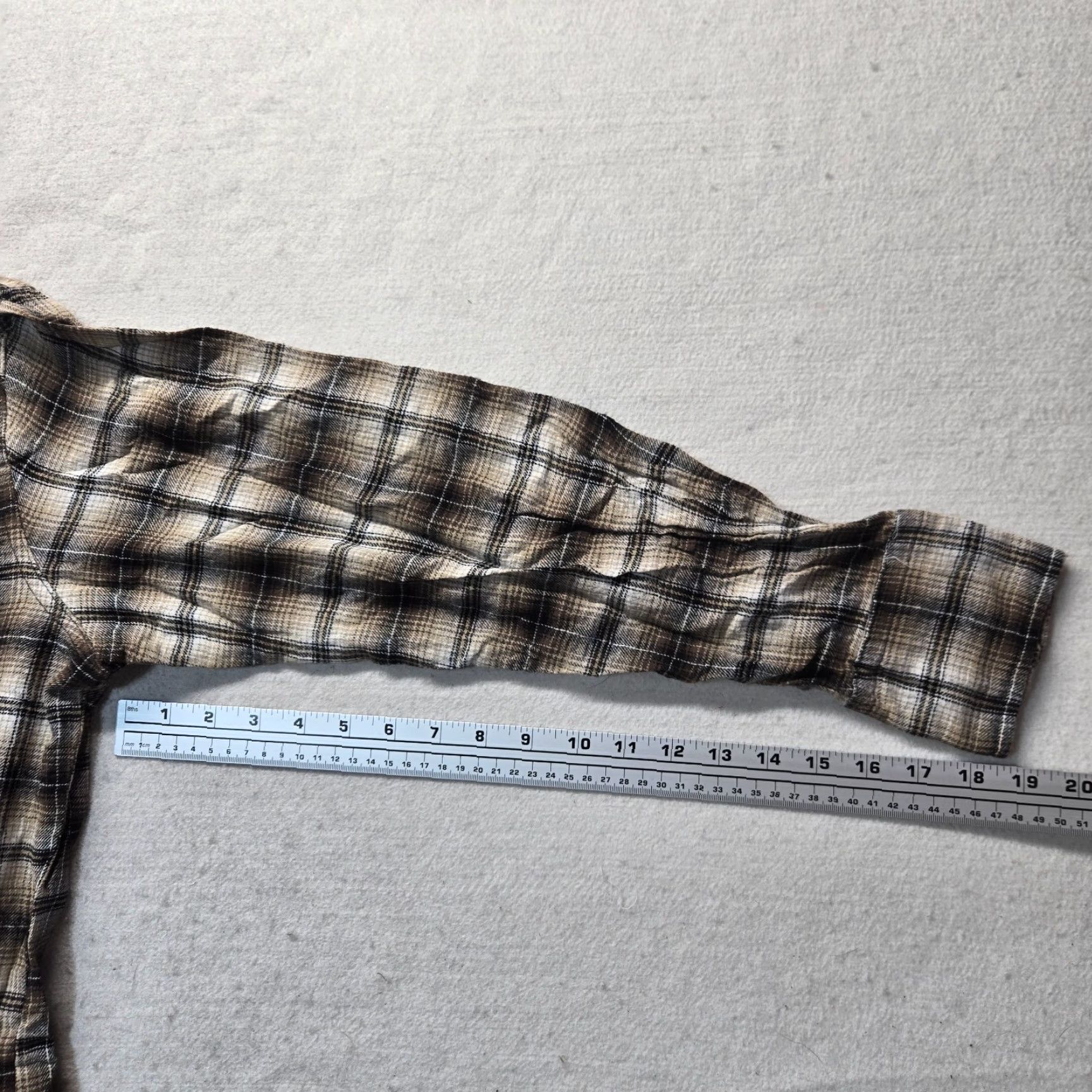 Wrangler VINTAGE Wrangler Wrancher Western Shirt Brown Plaid Pearl Snaps Adult Men's XL Size US XL / EU 56 / 4 - 5 Thumbnail