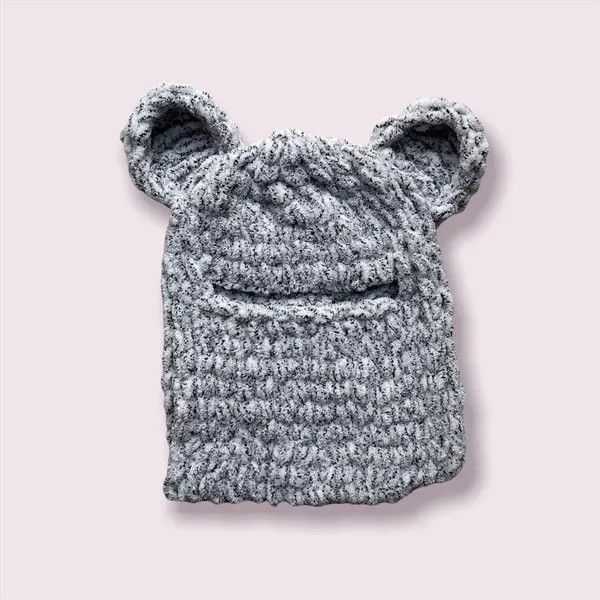 VIBE Handmade Knitted Balaclava Teddy Bear Style Size ONE SIZE - 5 Thumbnail