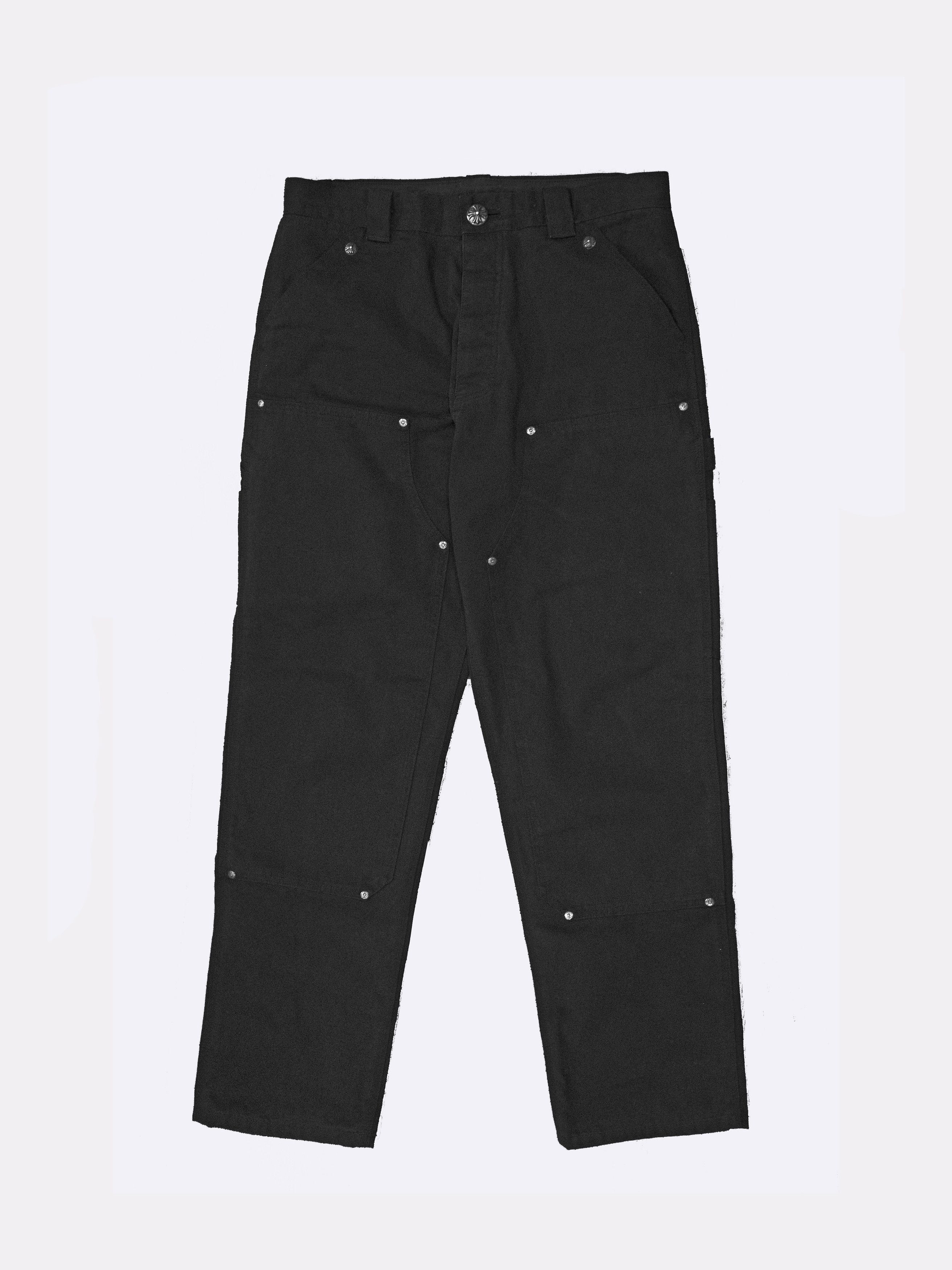 Chrome Hearts Chrome Hearts NEW 2023 Black LEATHER CARGO JEANS 