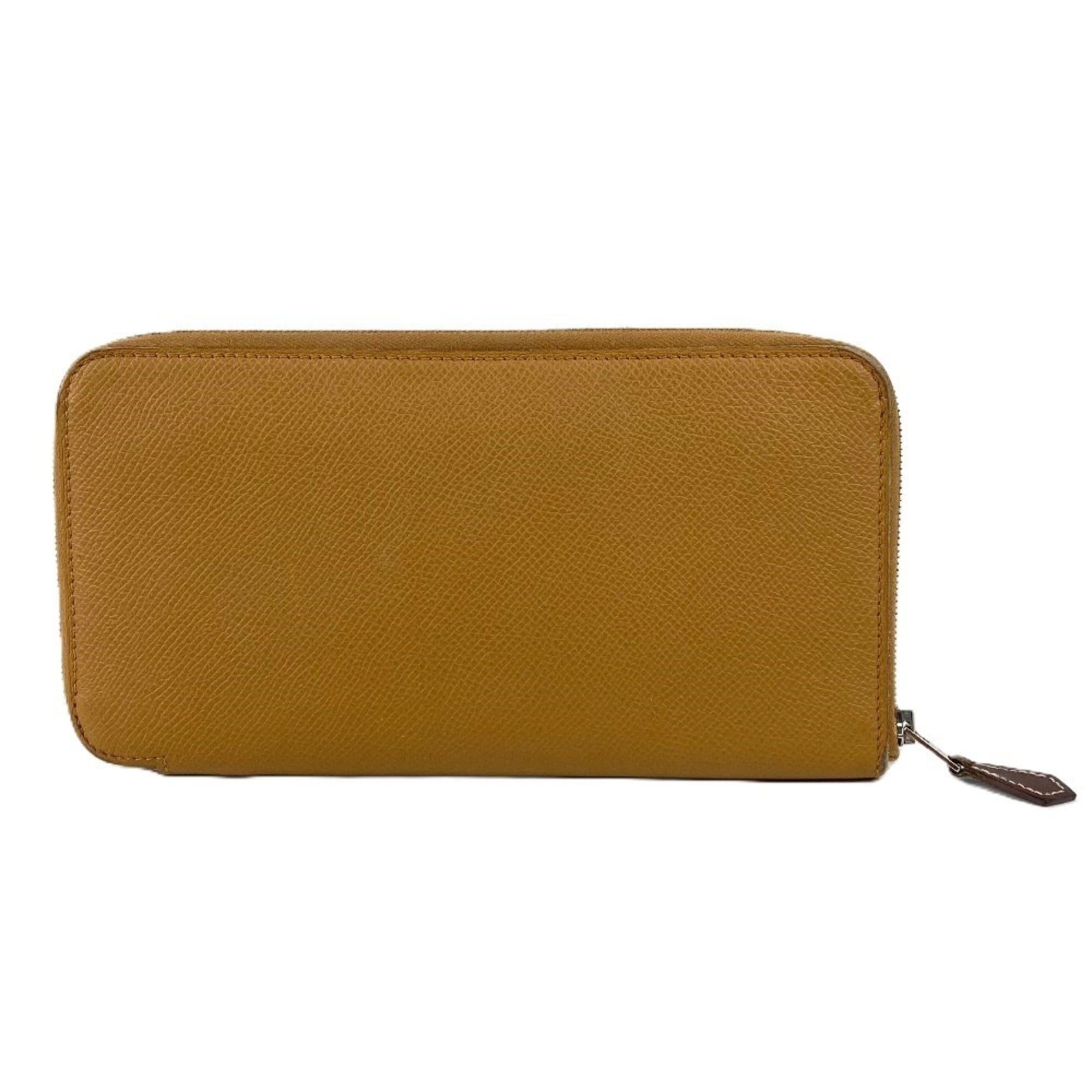 Hermes HERMES Azap Long Silk In Wallet, Round Zipper Epsom Leather, Men's/Women's, Beige Size ONE SIZE - 1 Thumbnail