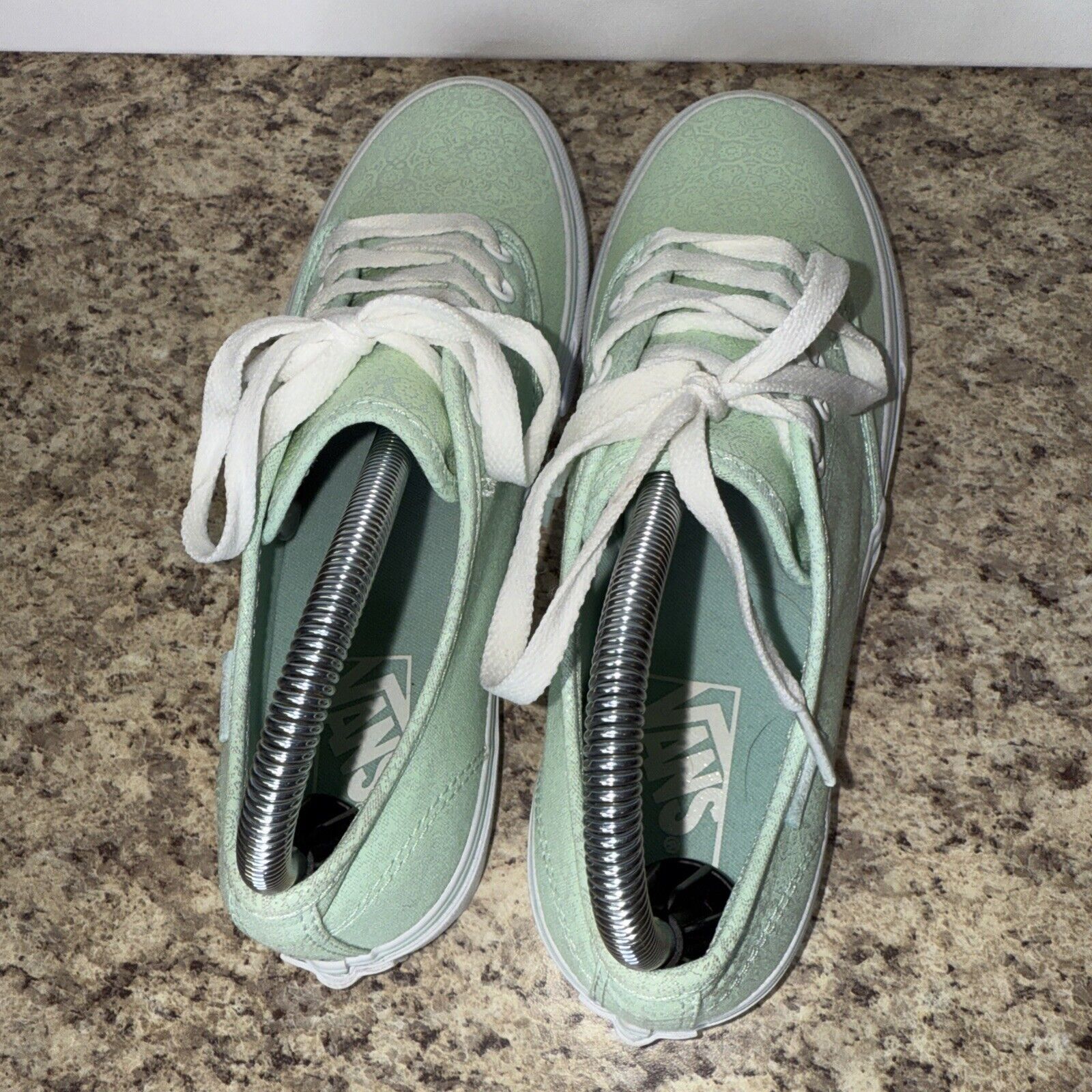 Vans VANS Women’s Sneakers Size 7.5 Mint Green Low Shoes Floral Size US 7.5 / IT 37.5 - 5 Thumbnail