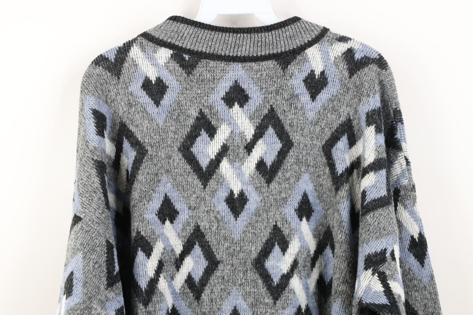 Vintage Vintage 90s Coogi Style Diamond Knit Crewneck Sweater Size US M / EU 48-50 / 2 - 9 Thumbnail