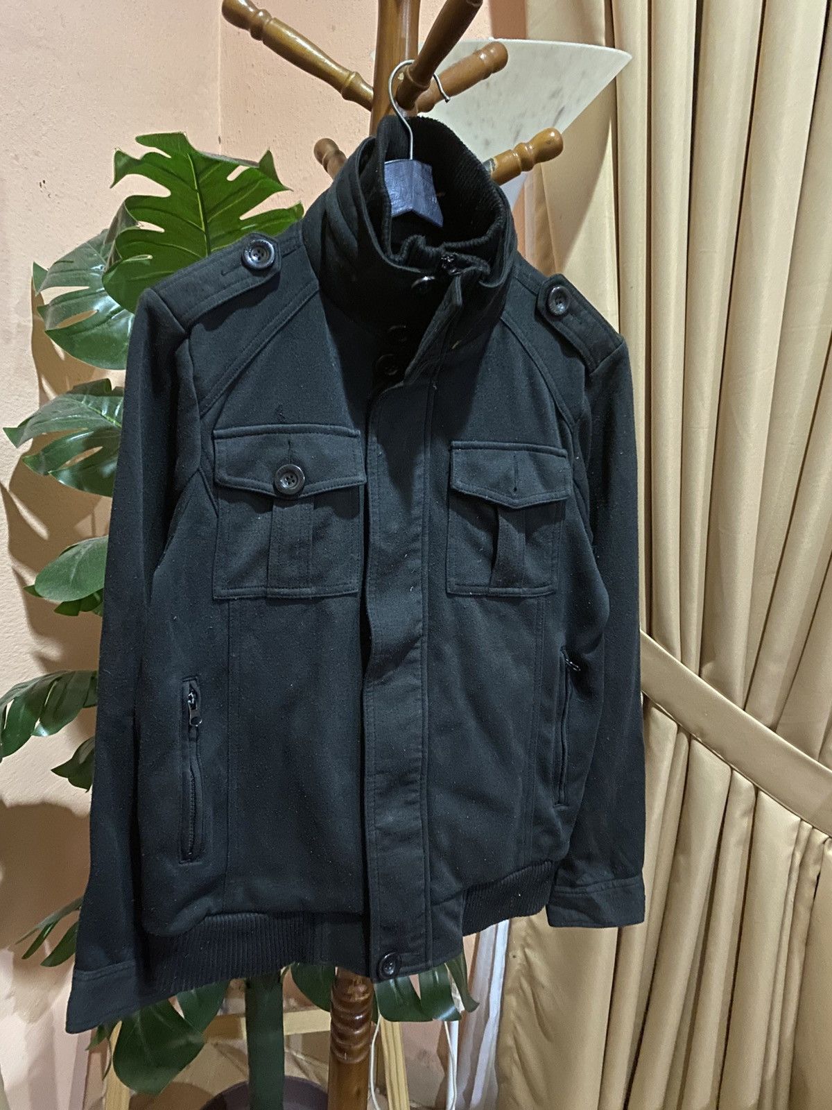 Von Dutch Vintage Y2K Von Dutch Black Military-Style Utility Jacket Size US M / EU 48-50 / 2 - 5 Thumbnail
