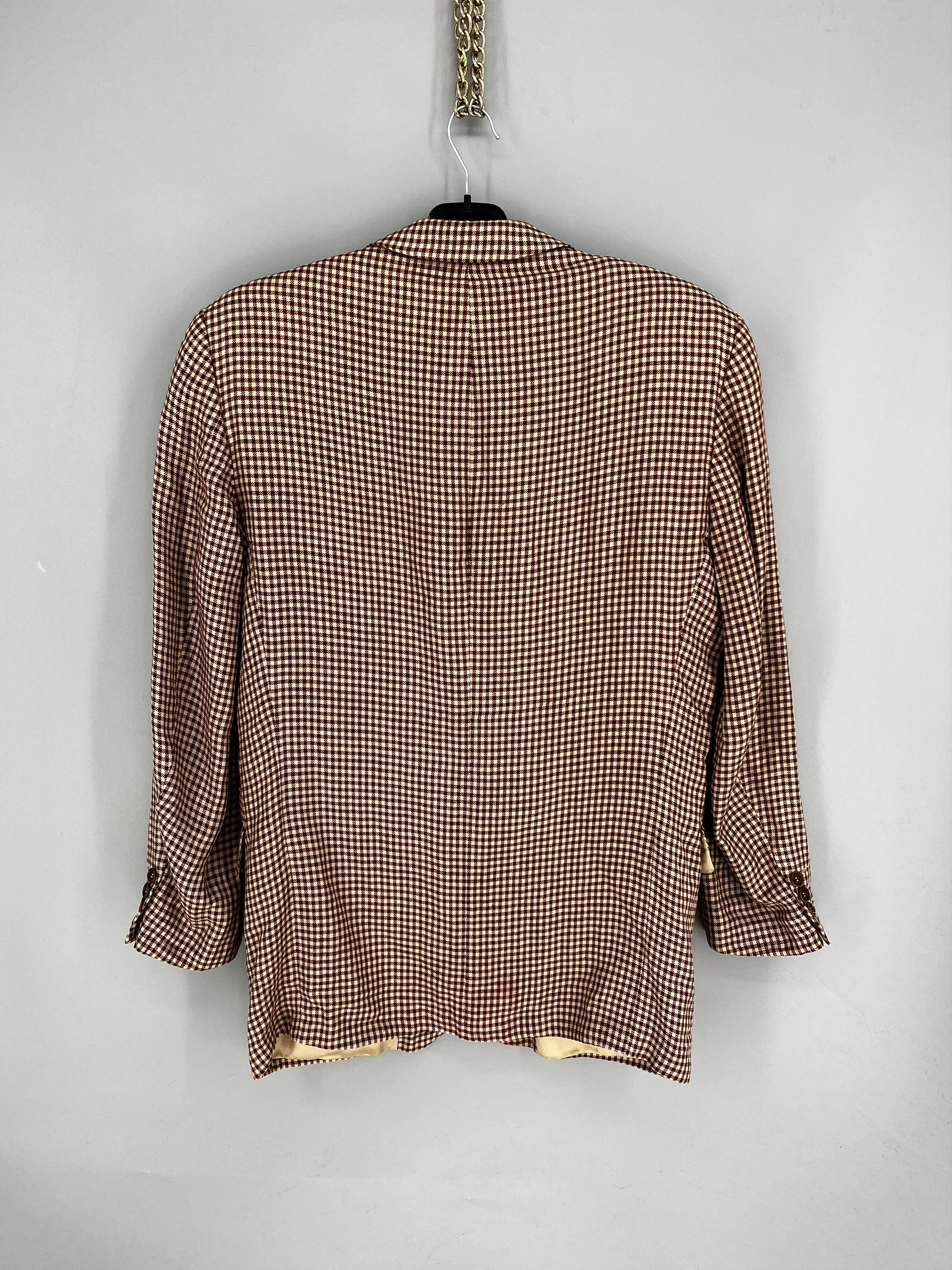 Hugo Boss Hugo Boss Vintage Linen Blazer 48 Solbiati Natural Kalkutta Size 48S - 7 Thumbnail