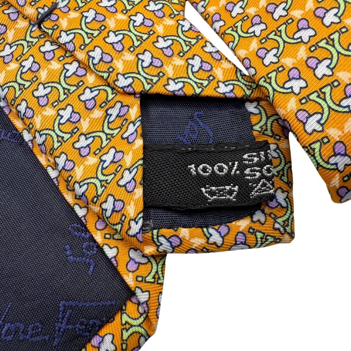 Salvatore Ferragamo Salvatore Ferragamo Silk Tie,Orange, Made in Italy, Like New Size ONE SIZE - 5 Thumbnail
