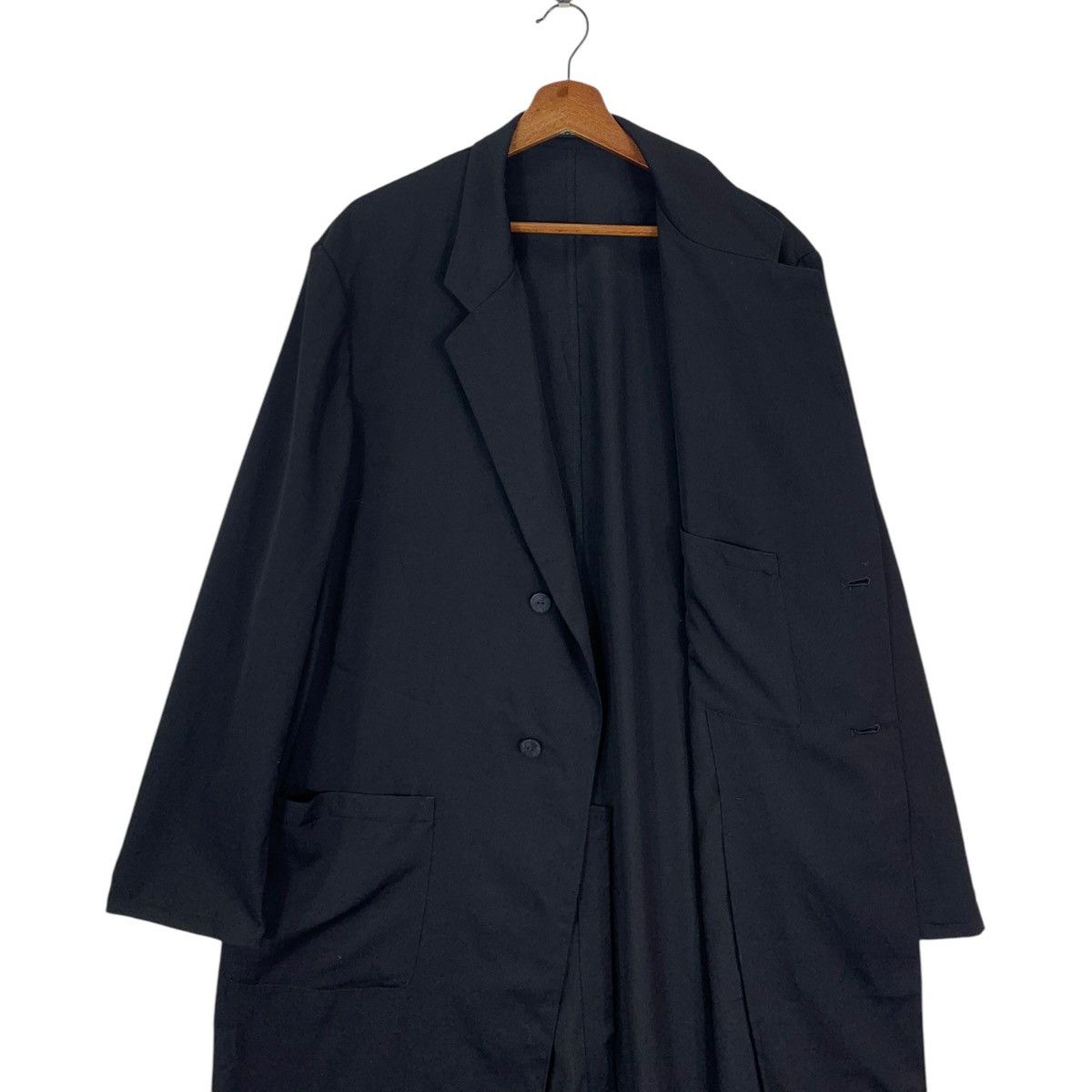 Yohji Yamamoto SS 2023 YOHJI YAMAMOTO POUR HOMME OVERCOAT JACKET Size US M / EU 48-50 / 2 - 8 Thumbnail