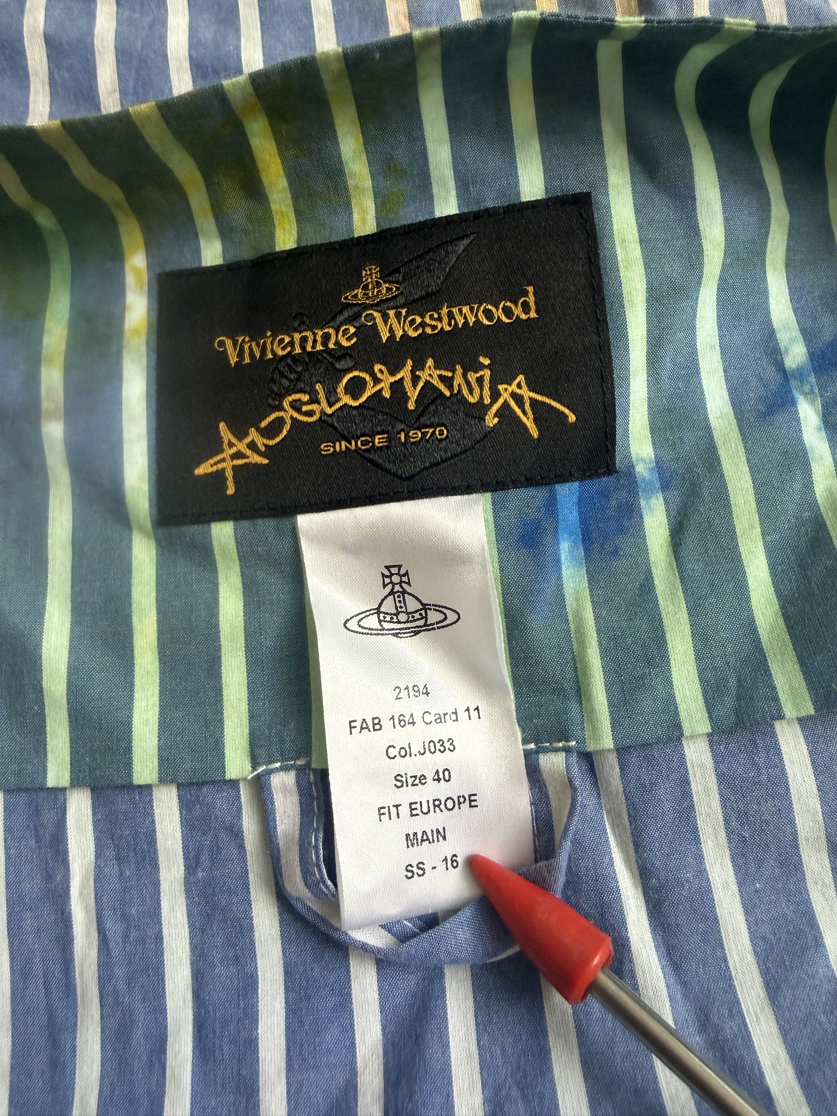 Vivienne Westwood RARE Anglomania 2016 SQUARE Painter Button Up Size S / US 4 / IT 40 - 5 Thumbnail