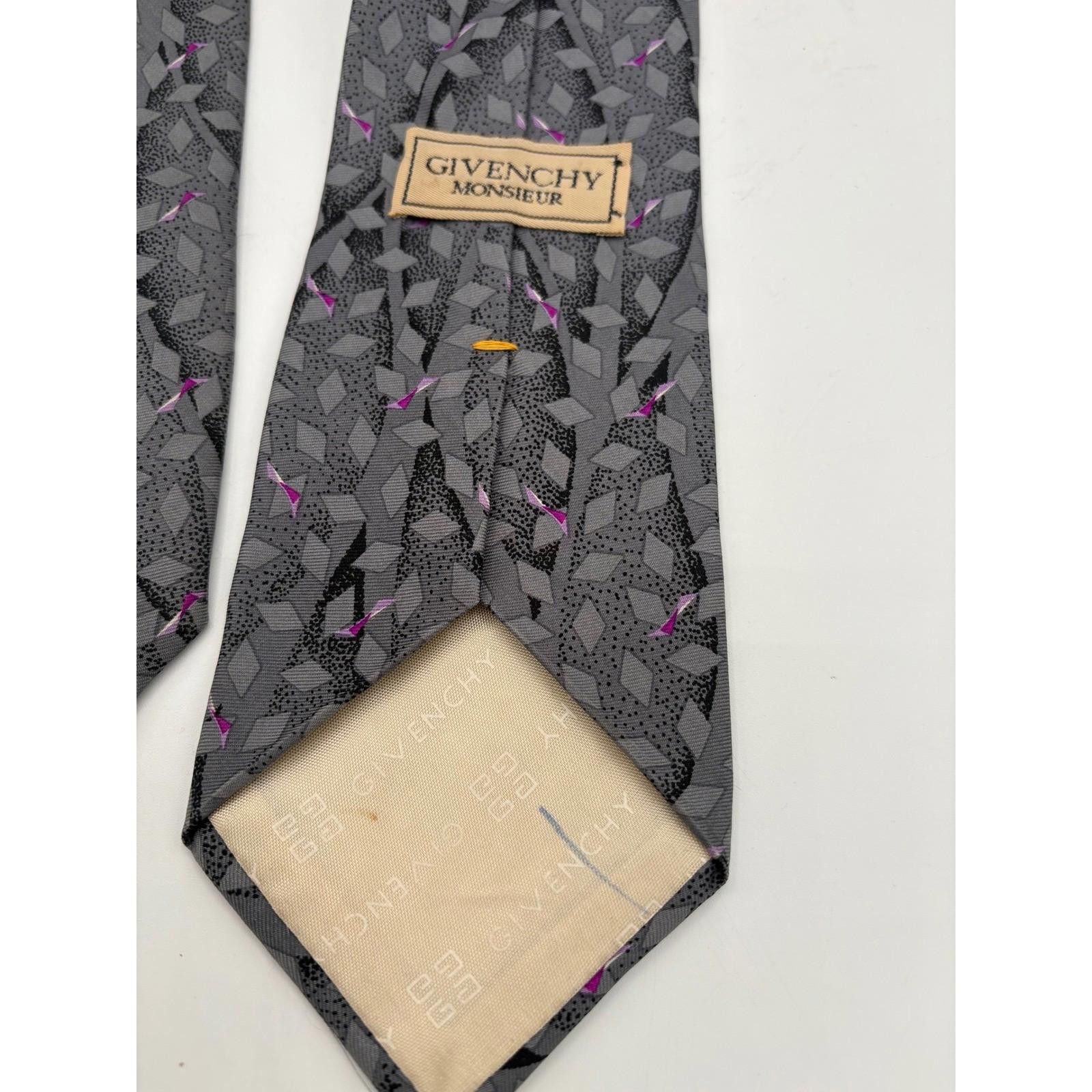 Other Givenchy Monsieur Silk Blend Neck Tie Geometric Pattern Size ONE SIZE - 4 Thumbnail