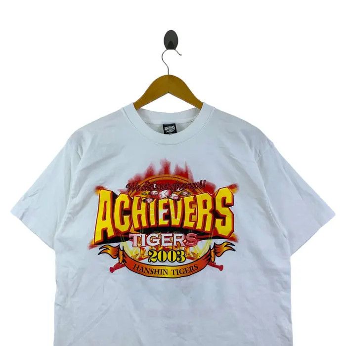 Vintage Vintage 2003 HANSHIN TIGERS ACHIEVERS Baseball Tee Shirt Size US L / EU 52-54 / 3 - 3 Thumbnail