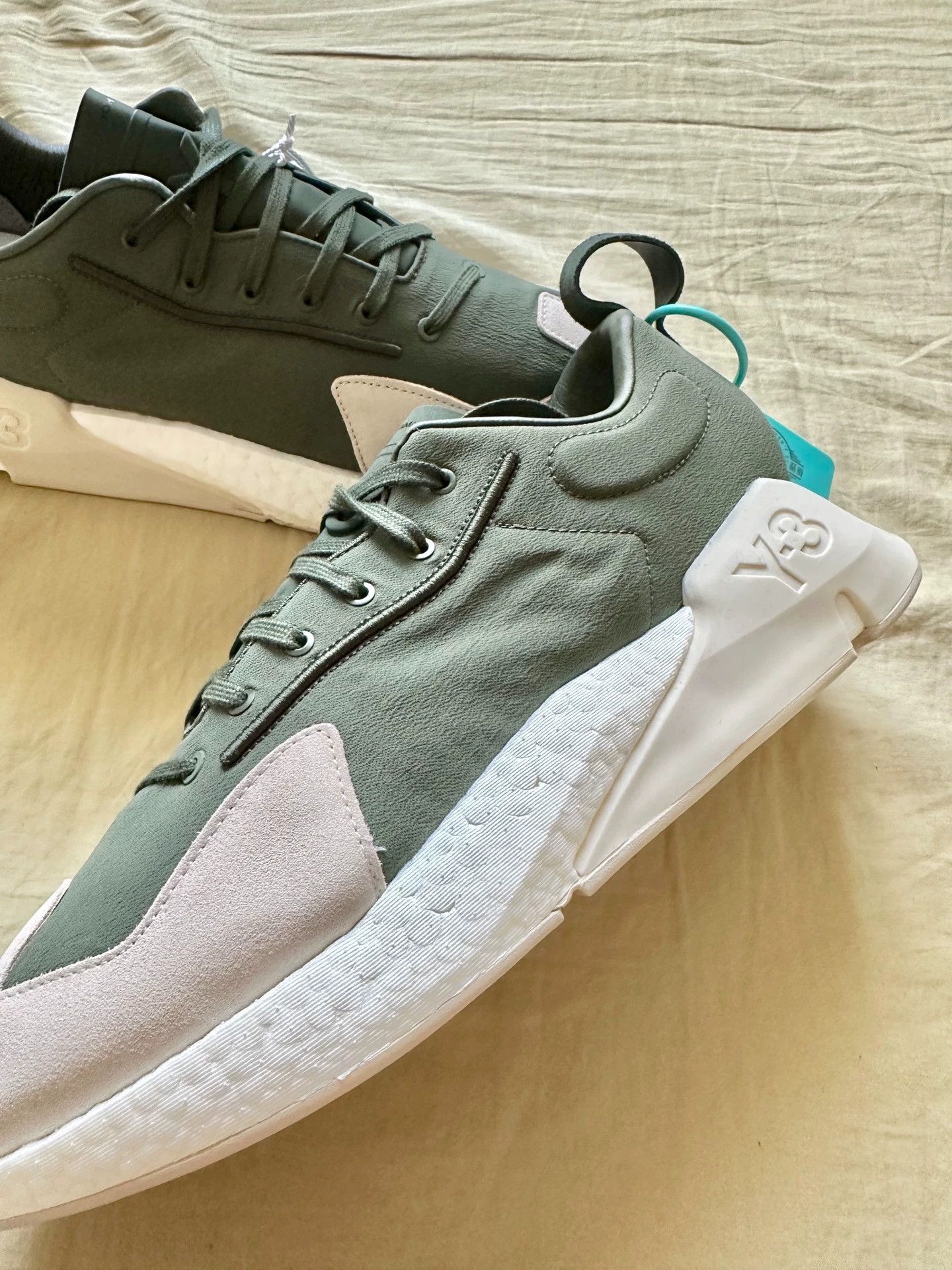 Y-3 Y-3 Orisan Low Top Running Shoes Green Unisex 43.3 Size US 9.5 / EU 42-43 - 5 Thumbnail