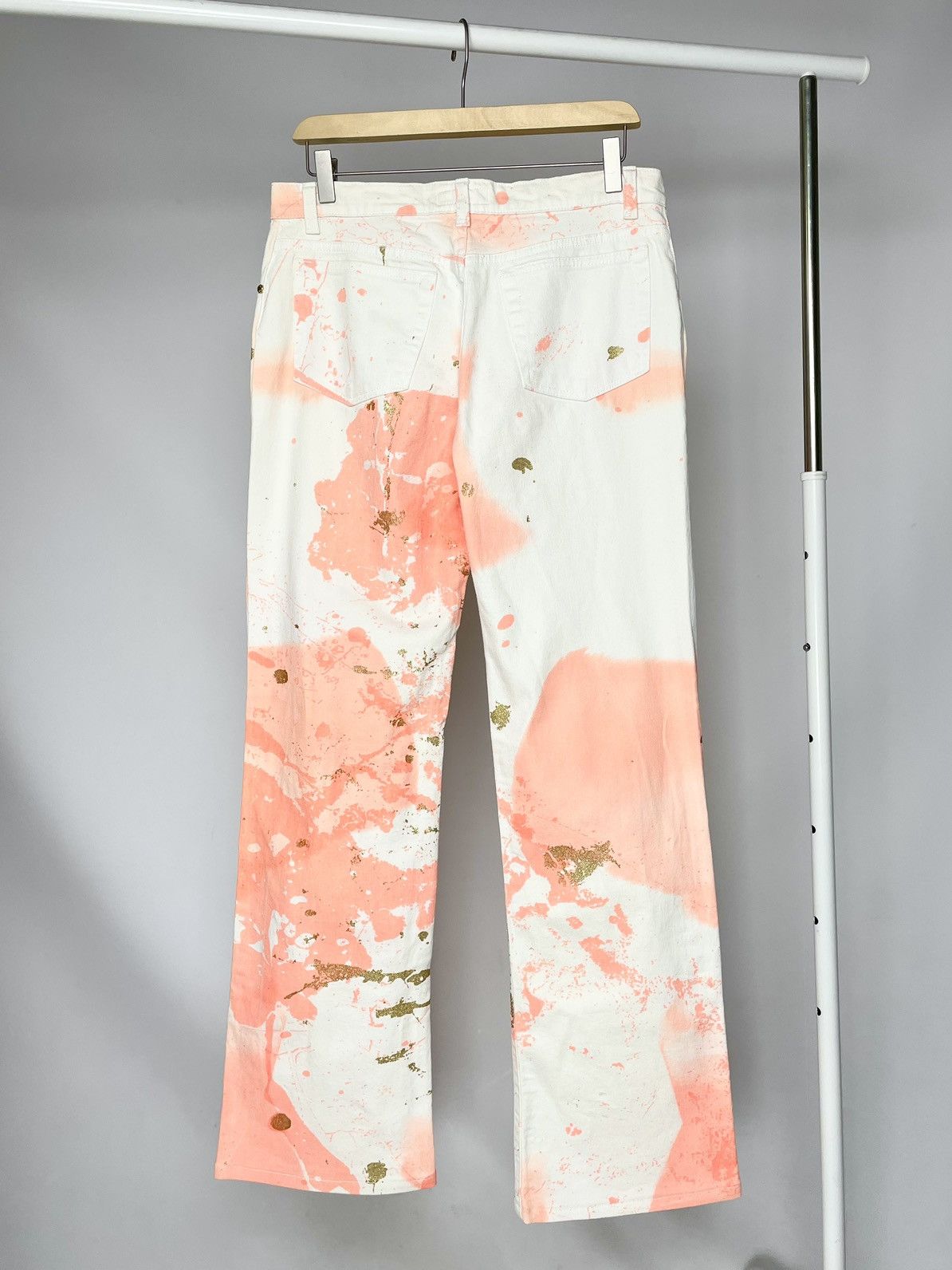Roberto Cavalli Roberto Cavalli Vintage Paint Graphic White Jeans Just Pants Size US 32 / EU 48 - 8 Thumbnail