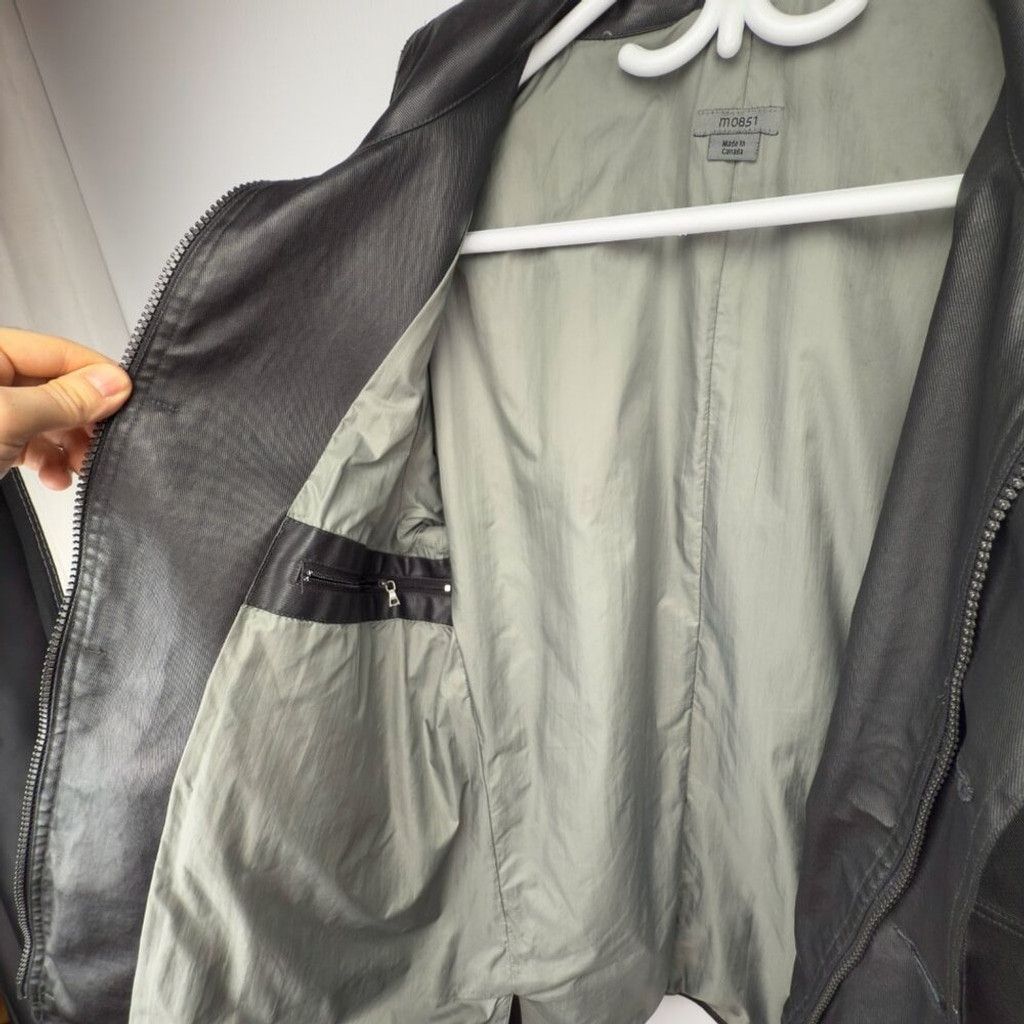 M0851 M0851 Cotton Coated Contemporary Designer Black Jacket sz S Size US S / EU 44-46 / 1 - 6 Thumbnail