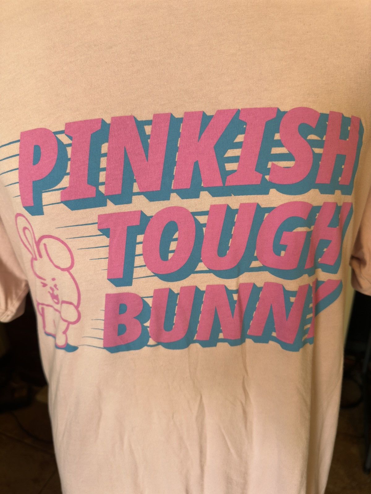 Uniqlo UNIQLO x BT21 Pinkish Tough Bunny Pink T-Shirt Men's XL Size US XL / EU 56 / 4 - 3 Thumbnail
