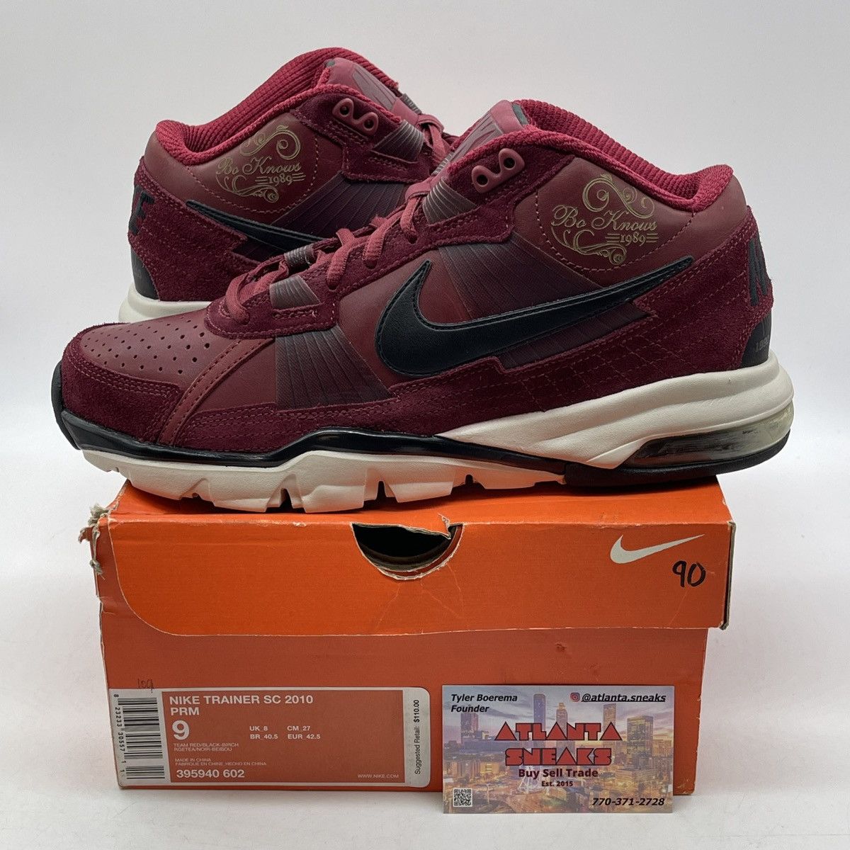 Nike Air trainer Bo knows pack team red Size US 9 / EU 42 - 1 Thumbnail