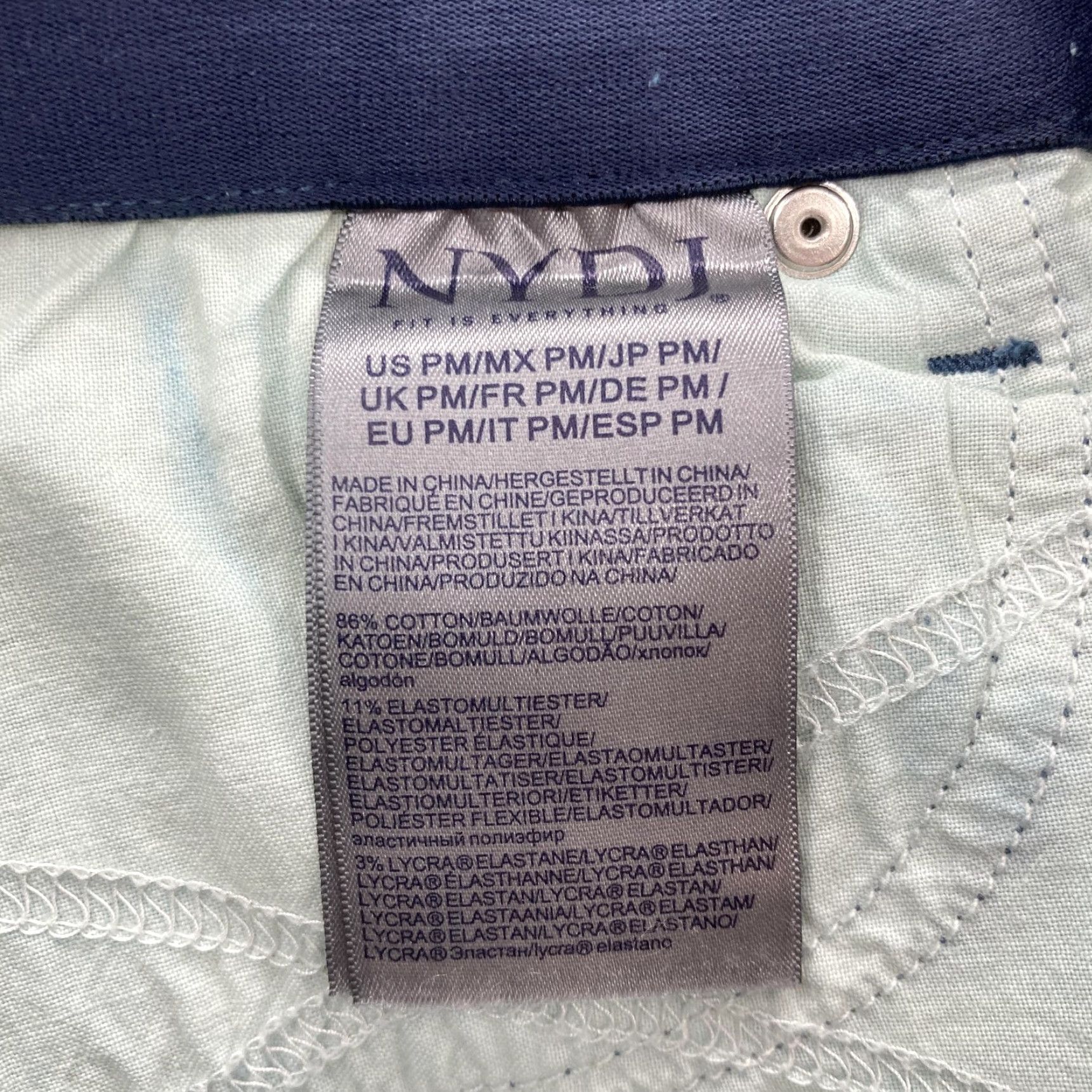 NYDJ NYDJ Marilyn Straight Jeans Womens Petite Medium Blue Stretch Lift Tuck Denim PM Jeans Size 32" / US 10 / IT 46 - 5 Thumbnail