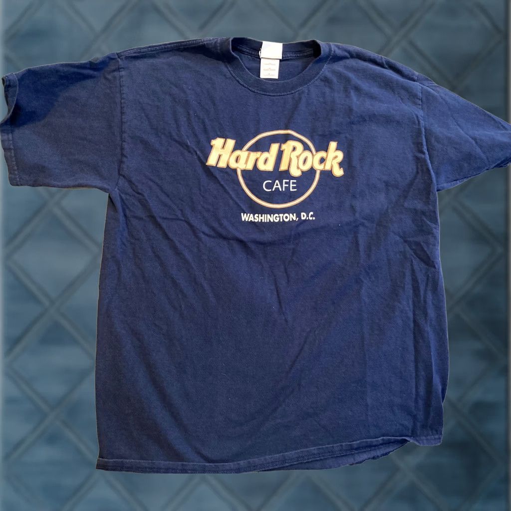 Hard Rock Cafe VINTAGE Hard Rock Cafe Washington DC T-Shirt XL Men Blue Size US XL / EU 56 / 4 - 1 Thumbnail