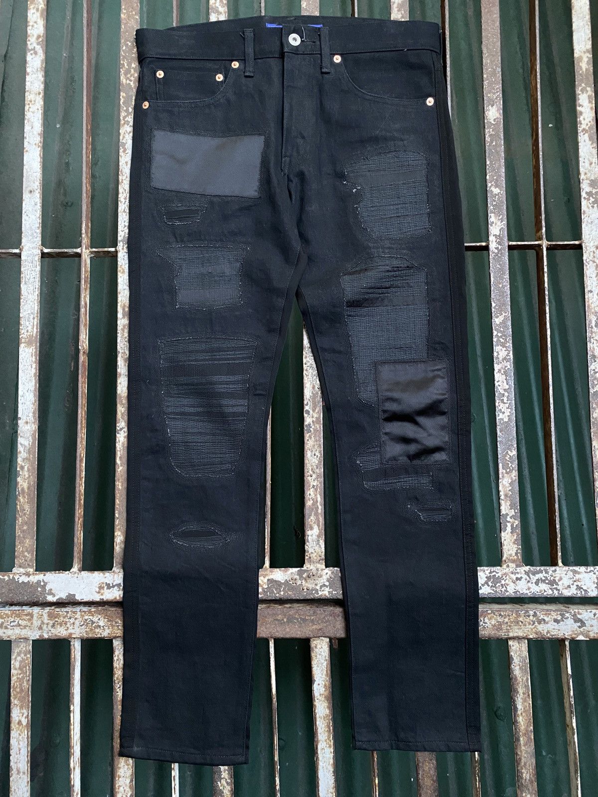 Junya Watanabe Crash Distressed Patchwork FW15 - CDG man Junya Watanabe Size US 33 - 1 Thumbnail