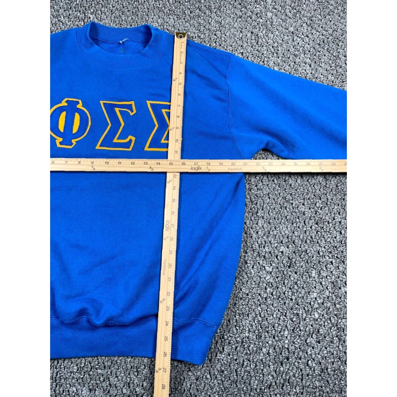 Vintage VINTAGE Phi Sigma Sigma Sweatshirt Adult Large Blue Embroidered College Sorority Size L / US 10 / IT 46 - 5 Thumbnail