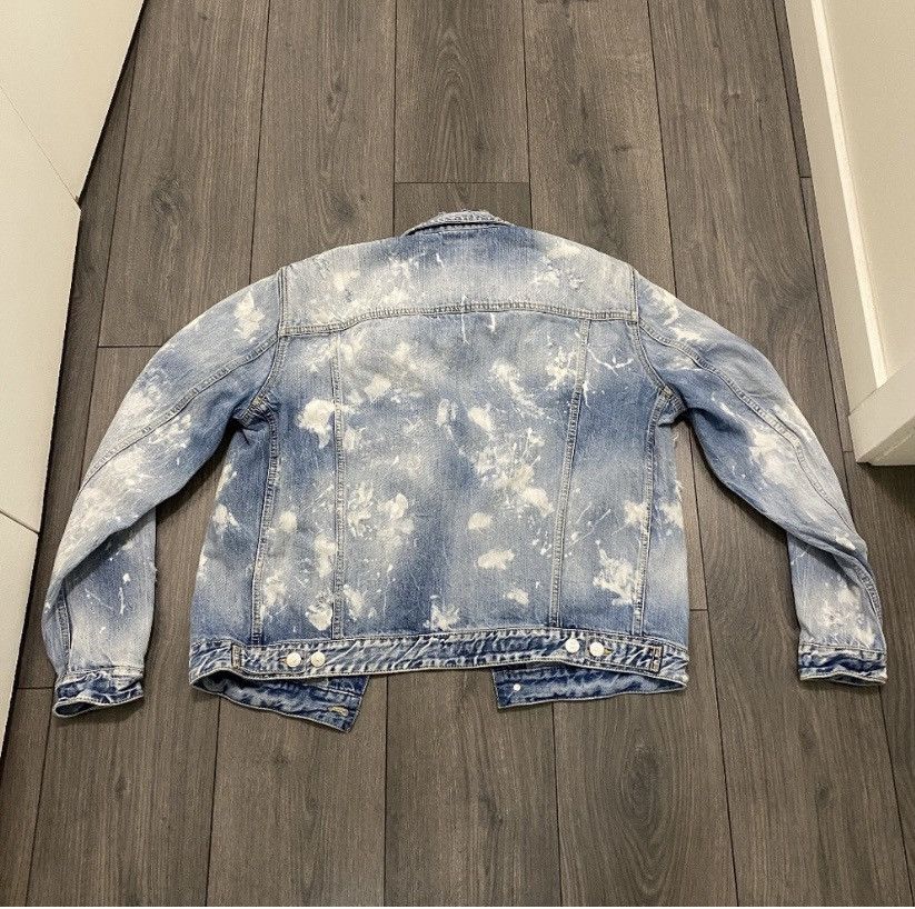 Dsquared2 Dsquared2 Dan Distressed White Paint Wash Jean Jacket Size US M / EU 48-50 / 2 - 8 Thumbnail