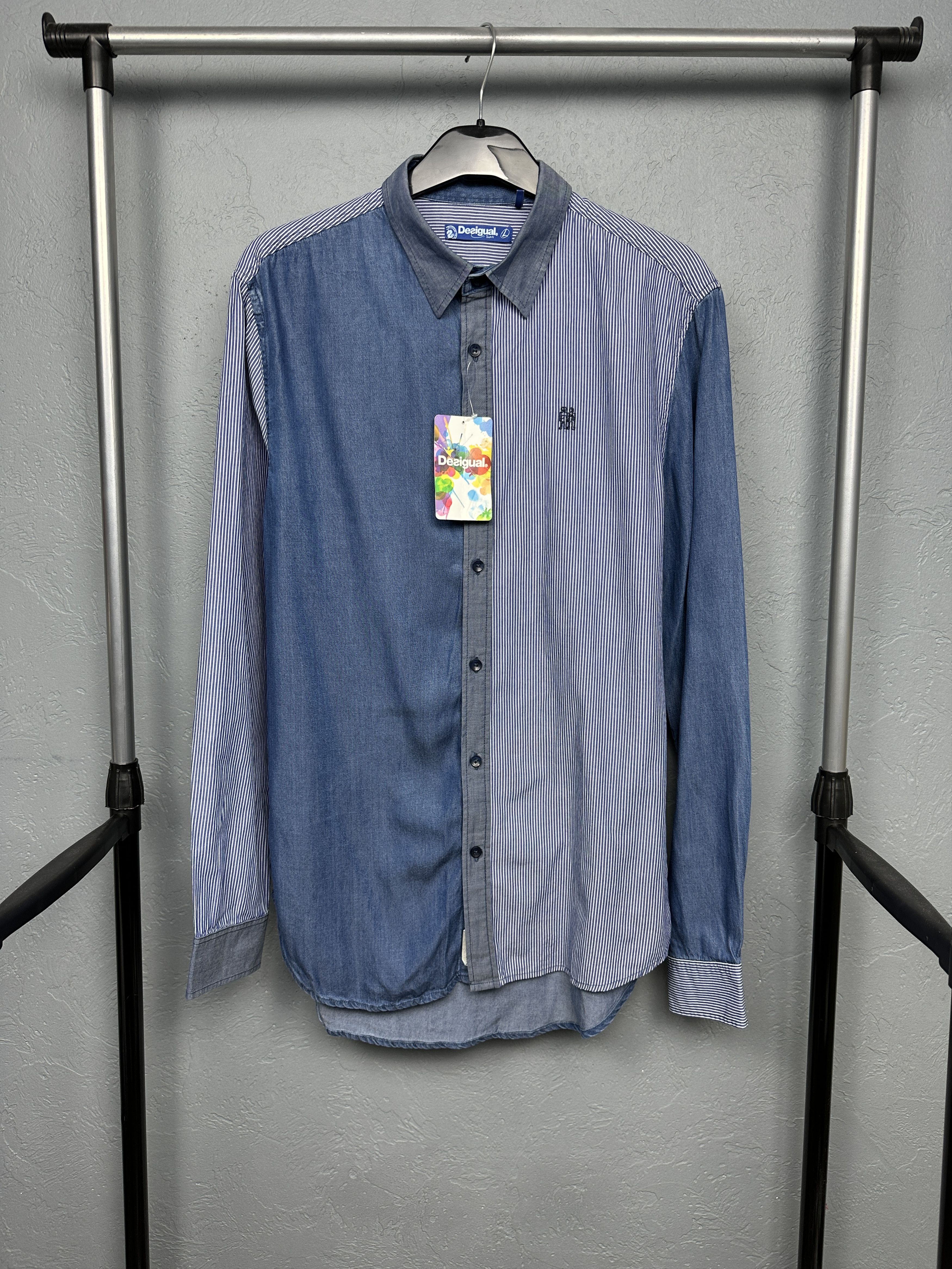 Desigual NEW!! Desigual Mens Long Sleeve Shirt Size US L / EU 52-54 / 3 - 1 Thumbnail