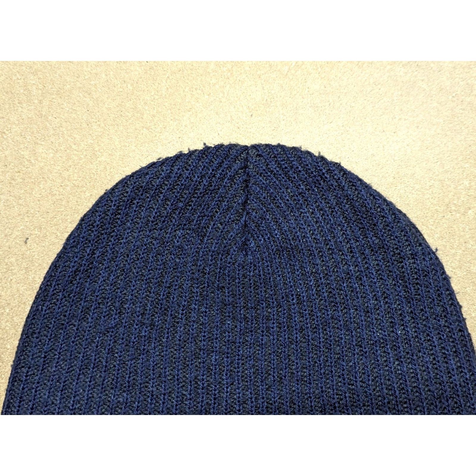 Vintage VINTAGE v19 Ski Austria Beanie Hat One Size Blue Ribbed Stretch Size ONE SIZE - 4 Thumbnail