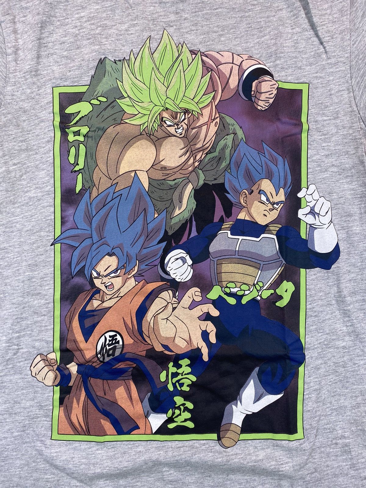 Anime Dragon Ball Z Men’s Grey T-shirt With Big Logo Size Medium Size US M / EU 48-50 / 2 - 4 Thumbnail
