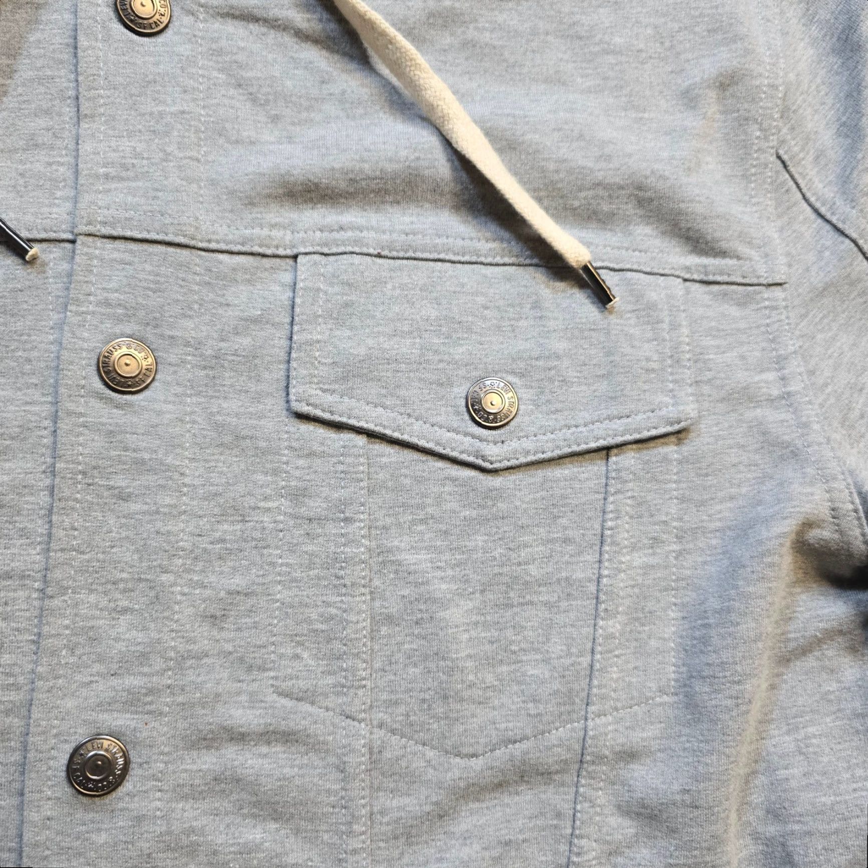 Levi's Levi's Hoodie Mens M Gray Hooded Snap Button Long Sleeve Casual Cardigan Jacket Size US M / EU 48-50 / 2 - 4 Thumbnail