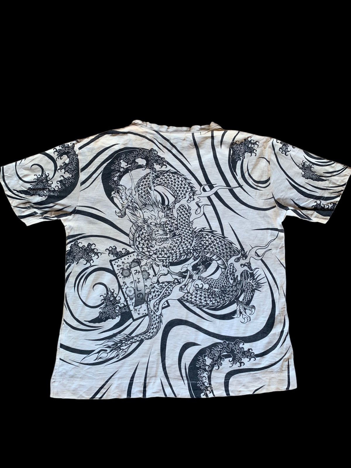 Karakuri Tamashii SUNFADED KARAKURI KAMASHI DRAGON STAIN DISTRESSED SHIRT Size US XXL / EU 58 / 5 - 5 Thumbnail