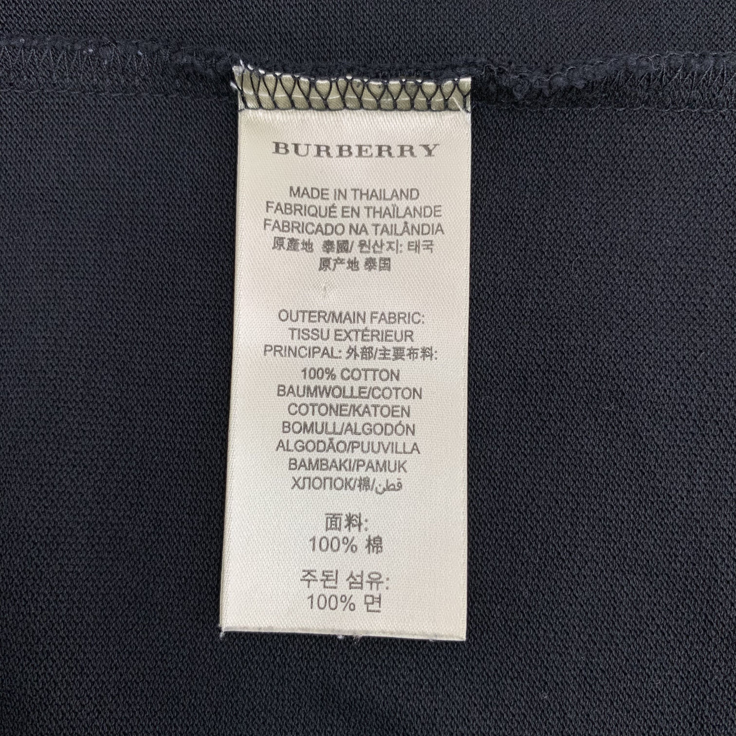 Burberry Burberry Equestrian Logo Polo Shirt Black (M) Size US M / EU 48-50 / 2 - 6 Thumbnail