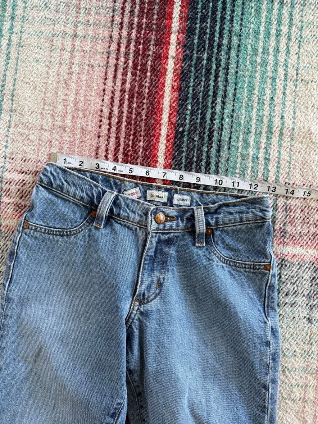 Todd Oldham Women's Todd Oldham Blue Straight Leg Light Wash Jeans 25 Size 25" / US 0 / IT 36 - 8 Thumbnail