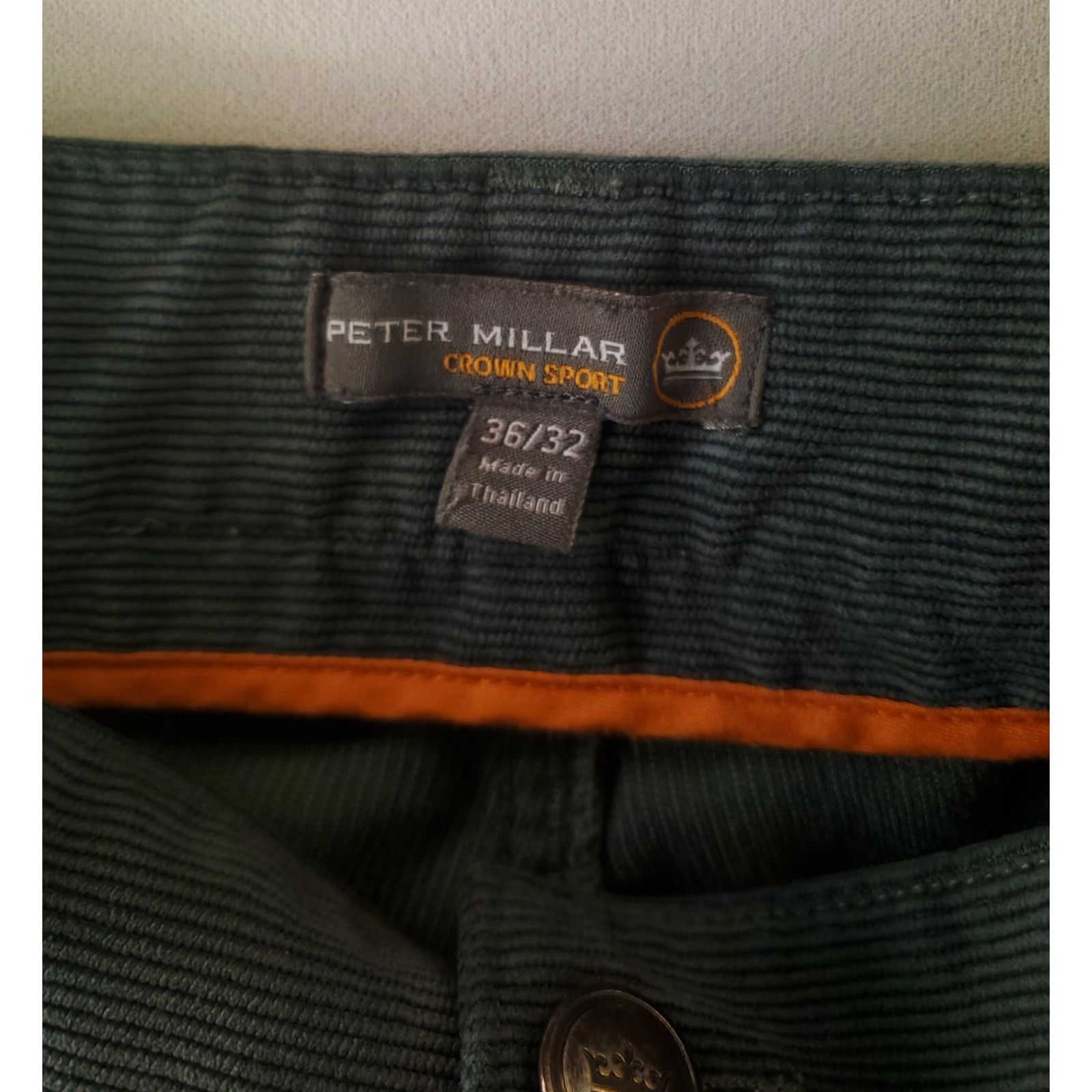Peter Millar Peter Millar Crown Sport Pinwale Corduroy Pants Green Mens 37x32 Inseam 32 Casual Pants Corduroy Mens Green 37x32 Regular Pants Size US 37 - 2 Thumbnail