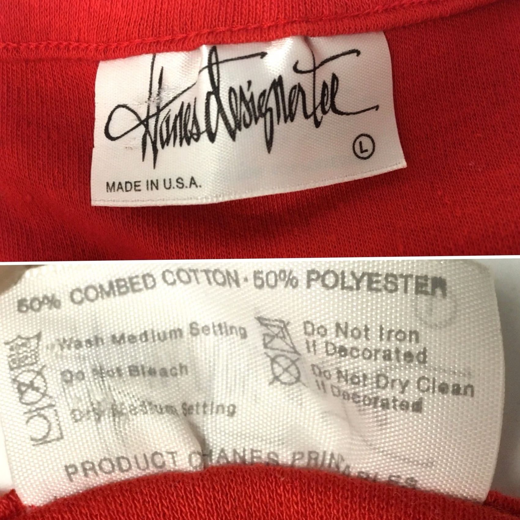 Vintage VINTAGE Hanes designer tee DISCOVERY TOYS T-Shirt 1980s Red Women L United States Short Sleeve Graphic Tee Size L / US 10 / IT 46 - 7 Thumbnail