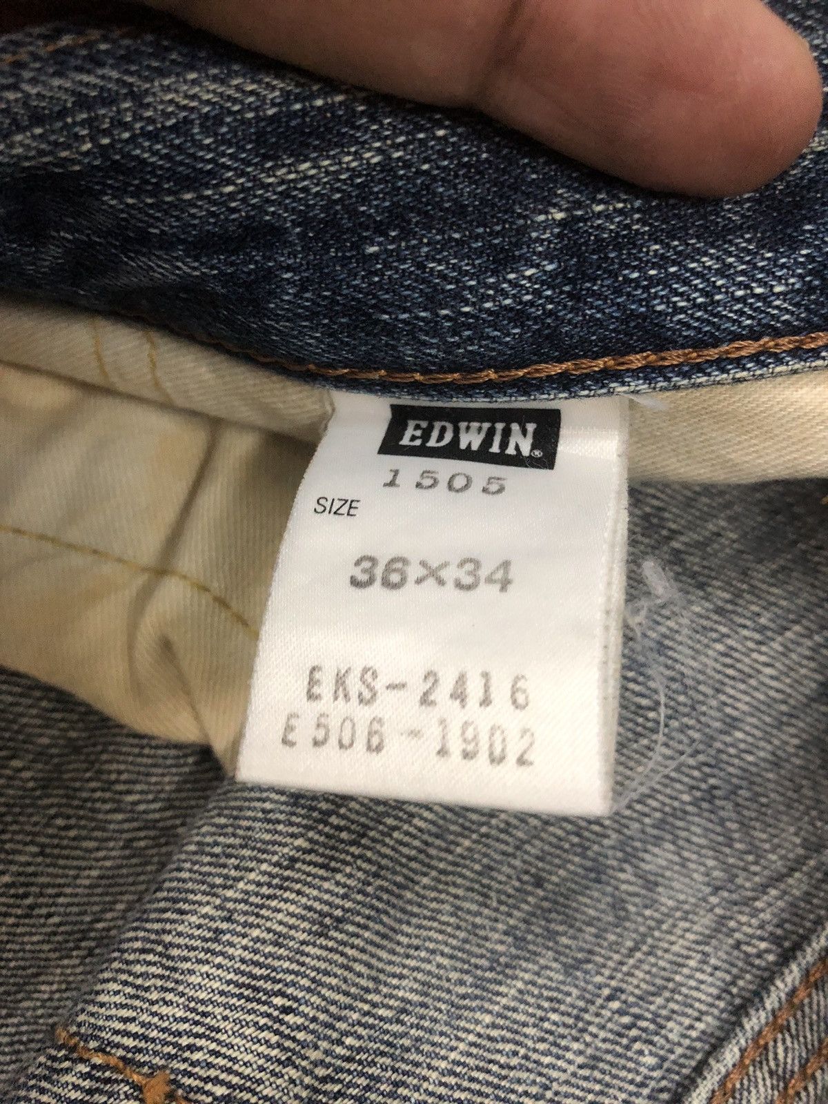 Edwin × Vintage Vintage Edwin Selvedge Denim W36 Size US 36 / EU 52 - 11 Thumbnail