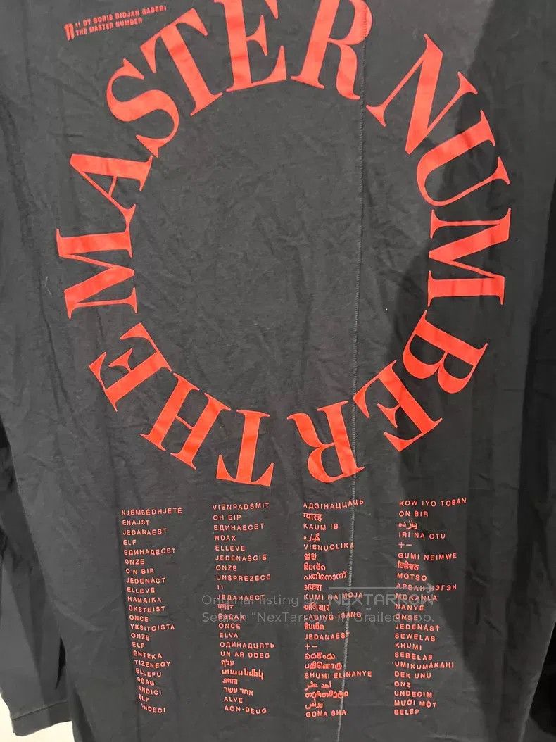 Boris Bidjan Saberi Boris Bidjan Saberi LS3 Letter Print Long-Sleeve Base T-Sh Size US L / EU 52-54 / 3 - 4 Thumbnail