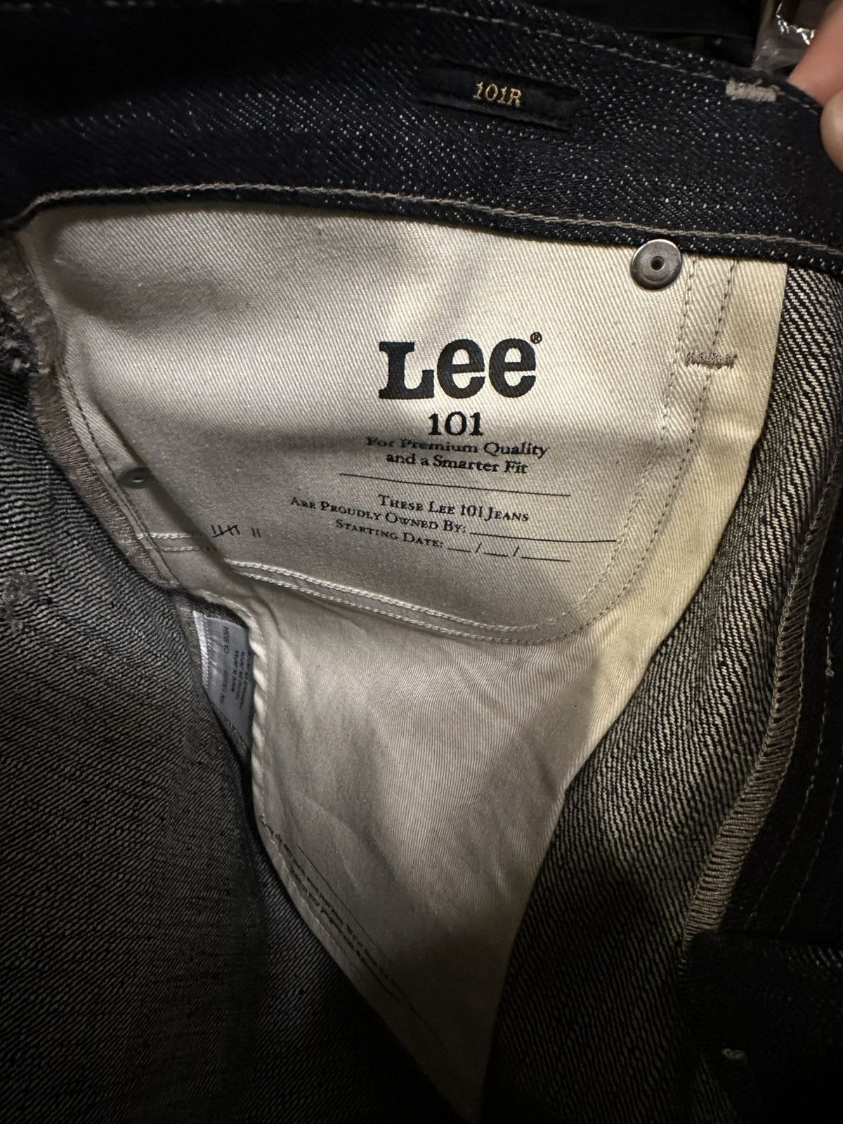 Lee Lee 101 R Relaxed Made in Japan 17oz Selvedge Jeans 31x34 Size US 31 - 8 Thumbnail