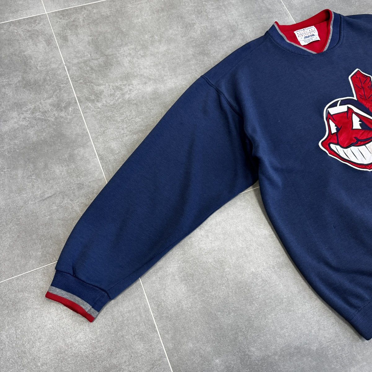 Starter Vintage Starter Cleveland Guardians Indians Sweatshirt Men Size US L / EU 52-54 / 3 - 3 Thumbnail
