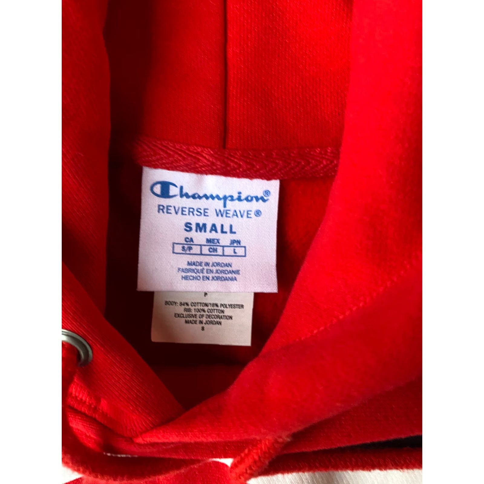 Champion VINTAGE Champion Reverse Weave Since 1919 Logo Red Hoodie Small Size US S / EU 44-46 / 1 - 2 Thumbnail