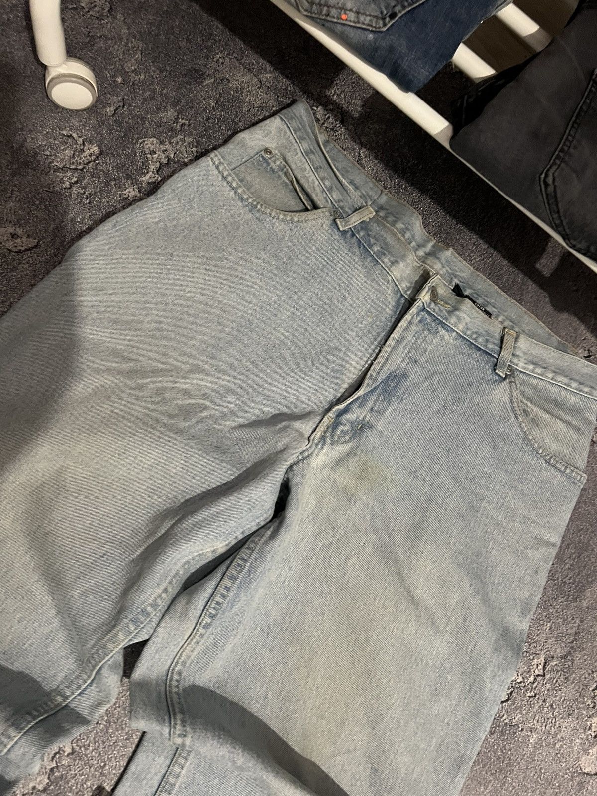 Vintage Vintage Baggy Wide Leg Archive Jean — Avant Garde Fashion Size US 37 - 3 Thumbnail