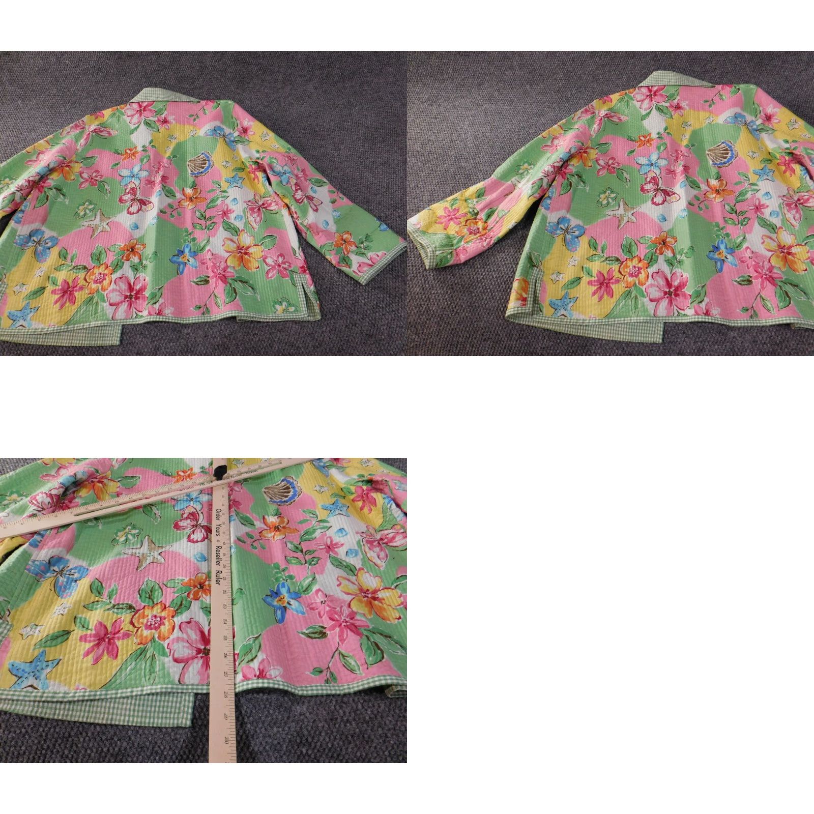 Vintage **Alfred Dunner Green Floral Women's Plus Size Casual Jacket** User: Alfred Dunner Green Floral Women's Plus Size Casual Jacket Size 3XL / US 20-22 - 8 Thumbnail