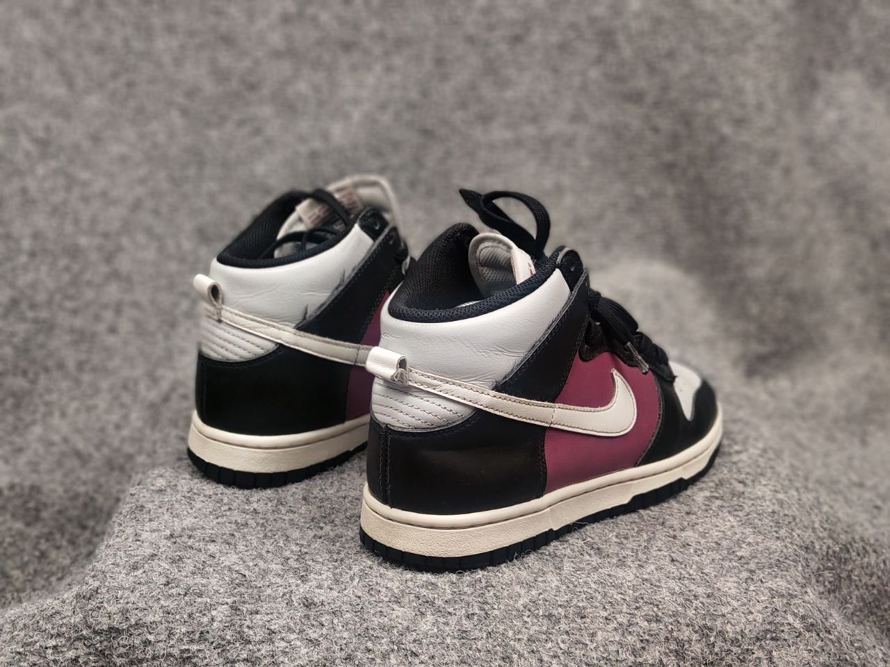 Nike Nike Dunk High Black Summit Rosewood Leather Sneakers Shoes Size US 7 / IT 37 - 12 Thumbnail
