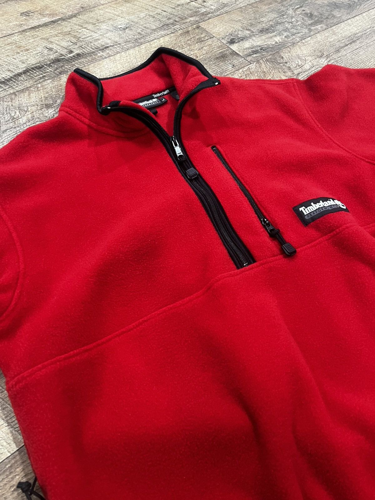 Timberland Vintage 1987 Timberland Polartec 1/2 Zip Fleece Red Large Size US L / EU 52-54 / 3 - 10 Thumbnail