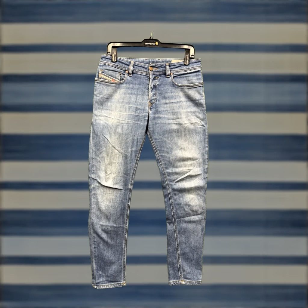 Diesel Diesel Sleenker Slim Skinny Jeans Mens 32x28 Blue Denim Pants Medium Stretch Size US 32 / EU 48 - 1 Thumbnail