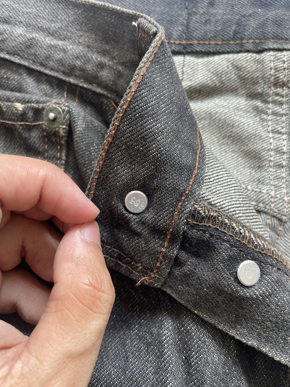 Levi's Vintage 80s Levis Single R Thrashed & Repair Jeans 32x33 Size US 32 / EU 48 - 8 Thumbnail