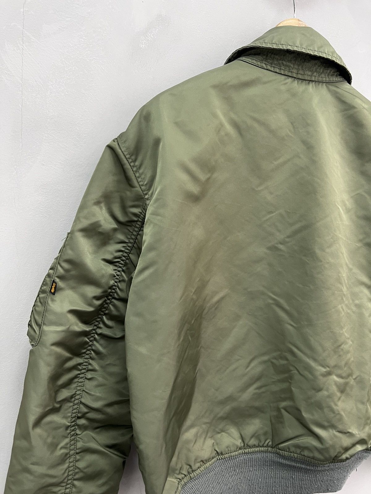 Other 90s CWU MA-1 olive alpha industries bomber jacket rare Size US L / EU 52-54 / 3 - 14 Thumbnail