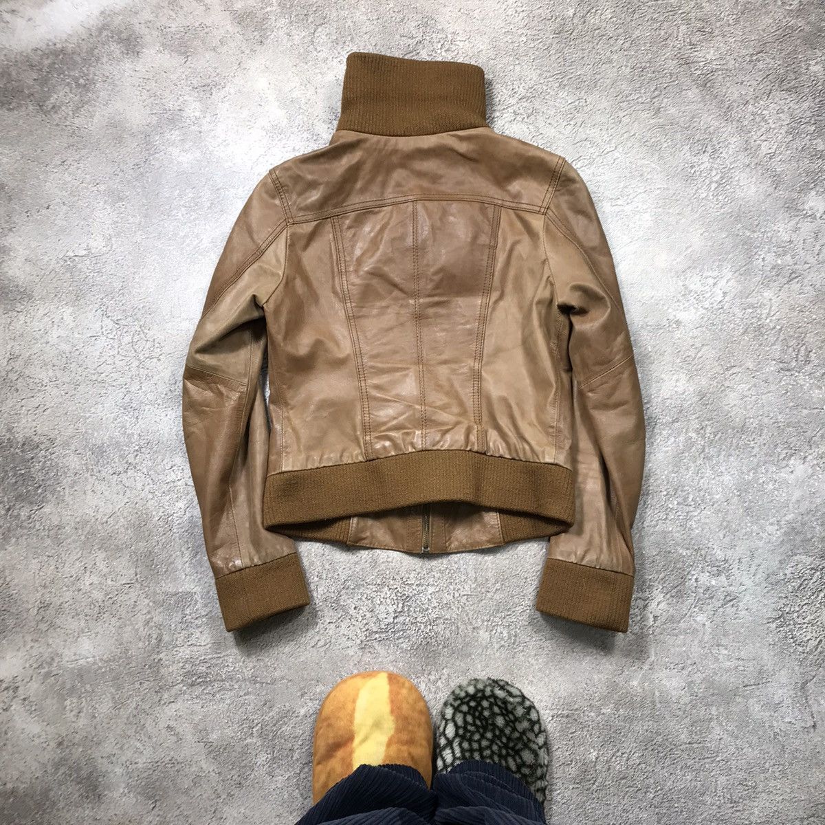 Japanese Brand VINTAGE Y2K LEATHER JACKET JAPAN CASUAL STREETWEAR 90s Size M / US 6-8 / IT 42-44 - 6 Thumbnail