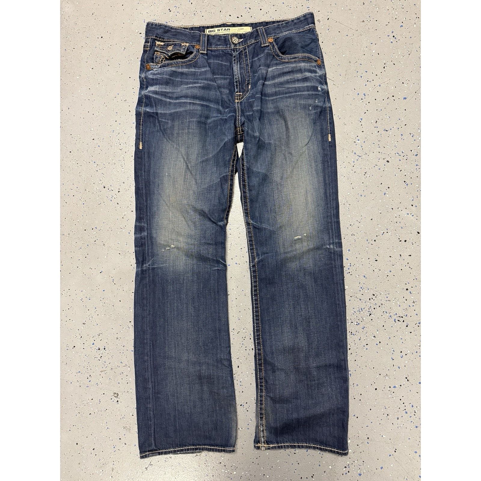 Big Star Big Star Pioneer Jeans Mens Boot Cut Vintage Collection Blue Size US 38 / EU 54 - 3 Thumbnail