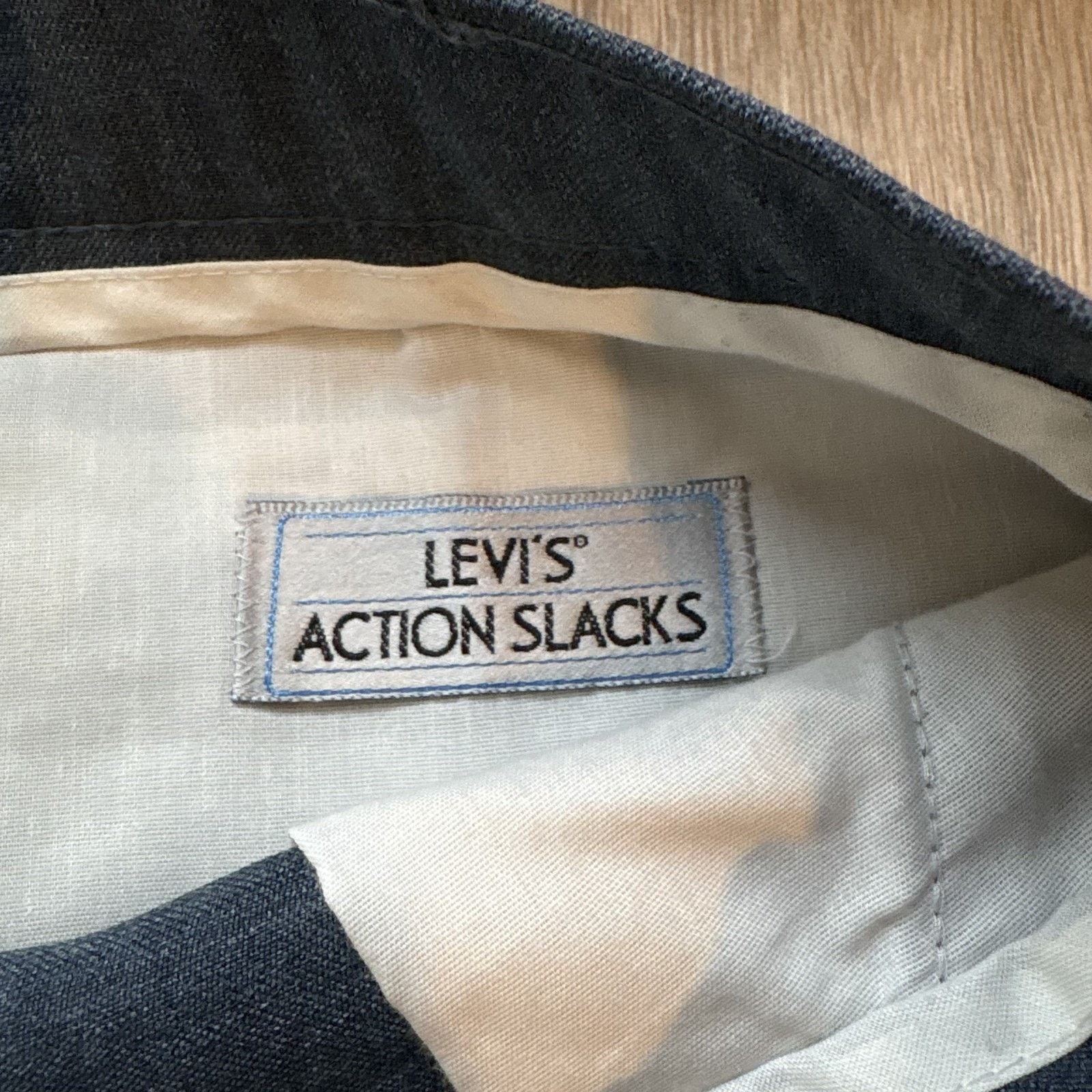 Levi's Levi's Action Slacks Men's 42x30 Blue Straight Leg Vintage Size US 42 / EU 58 - 4 Thumbnail