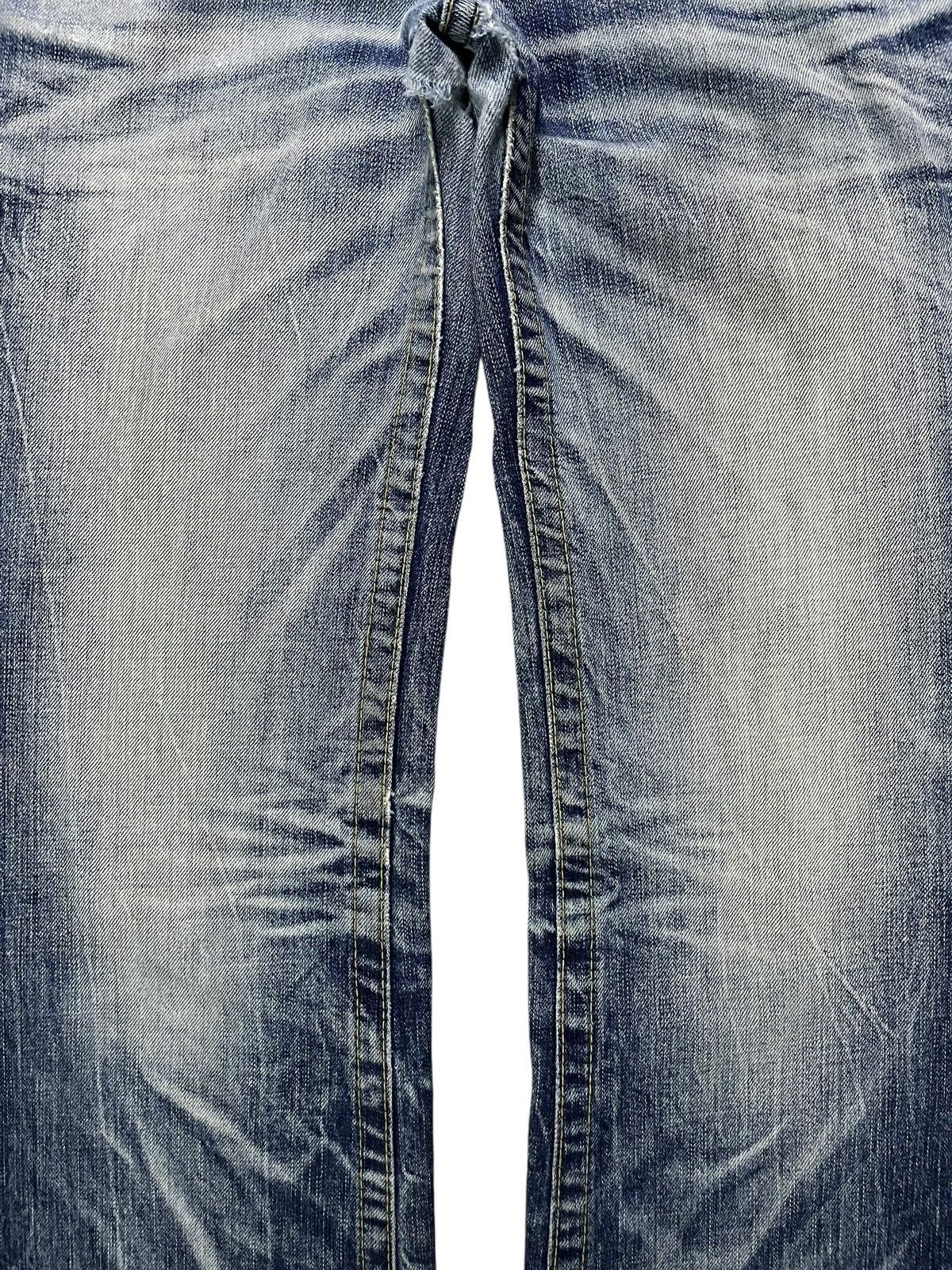 Hysteric Glamour Vintage Lolita Faded Distressed Low Rise Flare Jeans Size 32" / US 10 / IT 46 - 3 Thumbnail