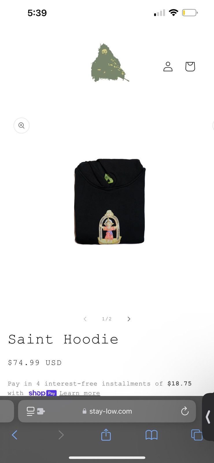 Supreme Saint Hoodie Size US M / EU 48-50 / 2 - 2 Thumbnail