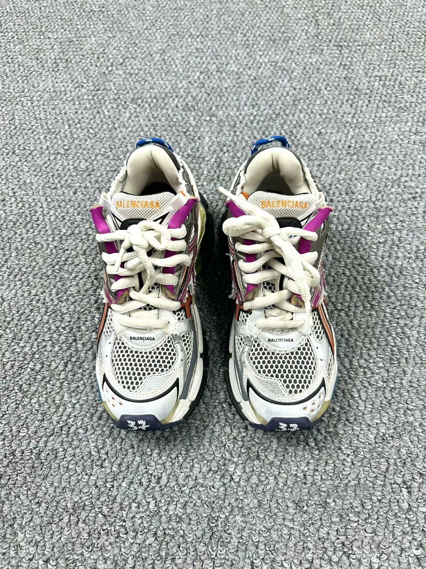 Balenciaga Balenciaga Gray Color Distressed Runner Dad Shoes| Size US 5 / EU 37 - 2 Thumbnail